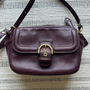 COACH crossbody maroon/ deep purple color
